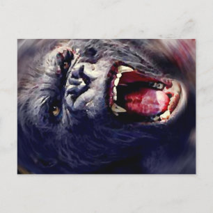 Screaming Gorilla Briefkaart