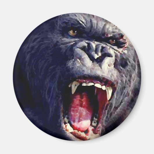 Screaming Gorilla Magneet (Voorkant)