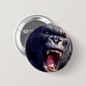Screaming Gorilla Ronde Button 5,7 Cm (Voorkant /achterkant)