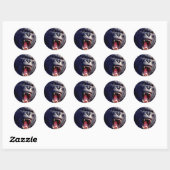 Screaming Gorilla Ronde Sticker (Vel)