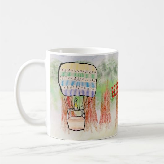 Screaming Hot-Air ballon Koffiemok (Links)
