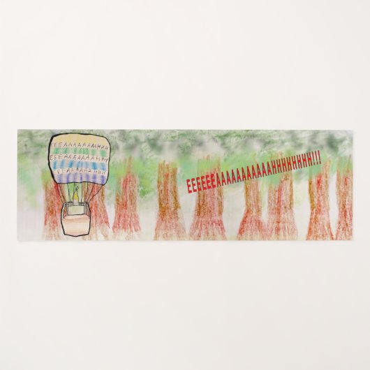 Screaming Hot-Air ballon Yogamat (Voorkant (horizontaal))