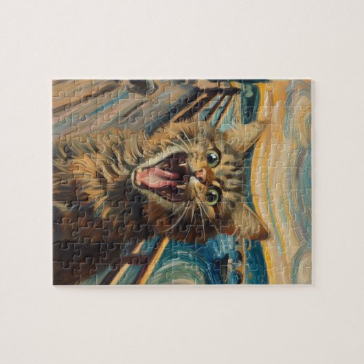 Screaming Kat Fine Art Parody Legpuzzel (Horizontaal)