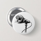 Screaming Microphone Button (Voorkant /achterkant)