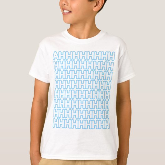 Screaming Pastel Blue Kind T-shirt (Voorkant)