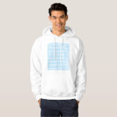 Screaming Pastel Blue Mannen Hoodie (Voorkant volledig)
