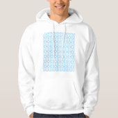 Screaming Pastel Blue Mannen Hoodie (Voorkant)