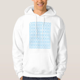 Screaming Pastel Blue Mannen Hoodie