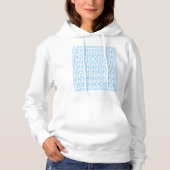 Screaming Pastel Blue Women's Hoodie (Voorkant)