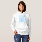 Screaming Pastel Blue Women's Hoodie (Voorkant volledig)