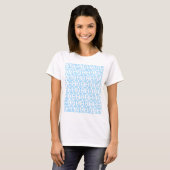 Screaming Pastel Blue Women's T-shirt (Voorkant volledig)
