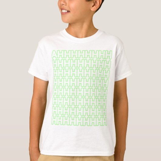 Screaming Pastel Green Kind T-shirt (Voorkant)