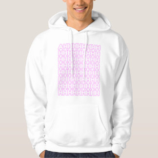 Screaming Pastel Roze Mannen Hoodie