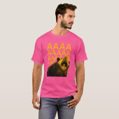 Screaming Possum Aaaa Cute Funny Opossum Meme T-shirt (Voorkant volledig)