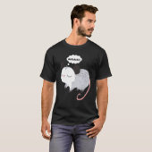 Screaming Possum Aaaa Cute Opossum Dank Meme Men W T-shirt (Voorkant volledig)