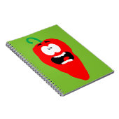 Screaming Red Hot Chili Pepper Notitieboek (Rechterzijde)