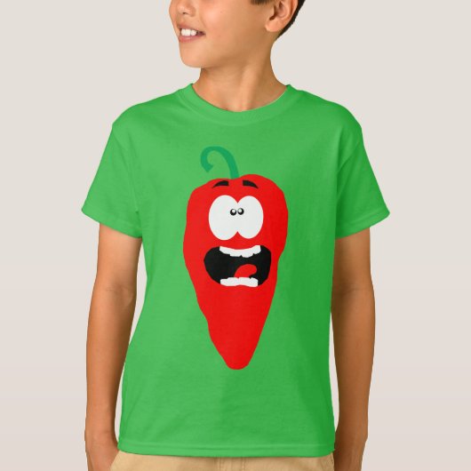 Screaming Red Hot Chili Pepper T-shirt (Voorkant)