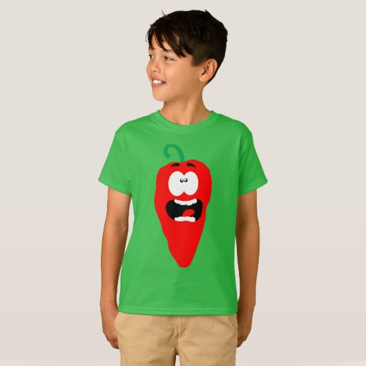 Screaming Red Hot Chili Pepper T-shirt (Voorkant volledig)