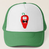 Screaming Red Hot Chili Pepper Trucker Pet (Voorkant)