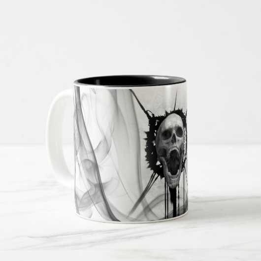 Screaming Skull Eternal Death Scream (White) Mok (Voorkant links)