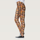 Screaming Skull Halloween Print Leggings (Links)