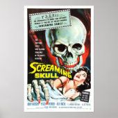 Screaming Skull - Klassieke horrorfilm Poster (Voorkant)