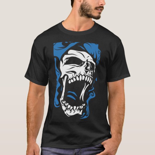 screaming skull t-shirt (Voorkant)