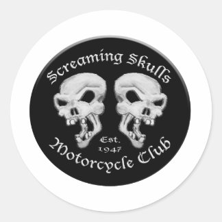 Screaming Skulls Motorcycle Club Ronde Sticker