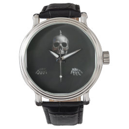 Screaming Spike Skull and Hands van KLM Horloge