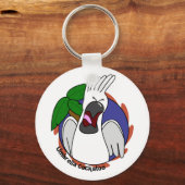 Screaming Umbrella Cockato-Sleutelhanger Sleutelhanger (Voorkant)