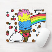 Screaming voor Ice Cream Mousepad Muismat (Met muis)