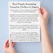 Screams Heard van Hell Flyer (Hand)