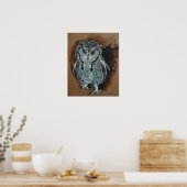 Screech Owl Art Poster (Keuken)