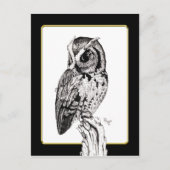 Screech Owl Briefkaart (Voorkant)