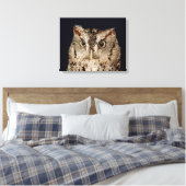 Screech Owl Canvas Afdruk (Insitu (Slaapkamer))