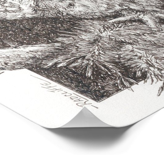 Screech Owl Poster (Hoek)