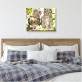 Screech Owls Chicken Canvas Afdruk (Insitu (Slaapkamer))