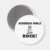 Screech Uilen Rock Magneet (Voorkant / Achterkant)