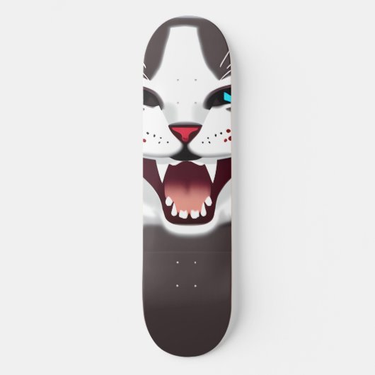 Screeching Blue Eyed Cat Persoonlijk Skateboard (Voorkant)