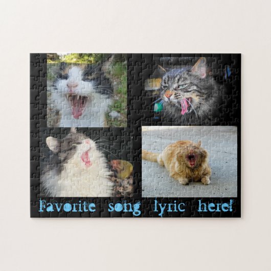 Screemo Cat Meme 2 Legpuzzel (Horizontaal)