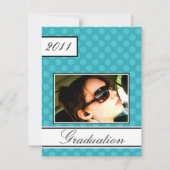 Screen Dot Blauwgroen Open House Afstuderen Kaart (Voorkant)