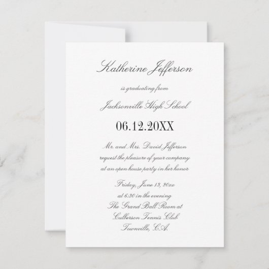 Screen Dot Blauwgroen Open House Afstuderen Kaart (Achterkant)