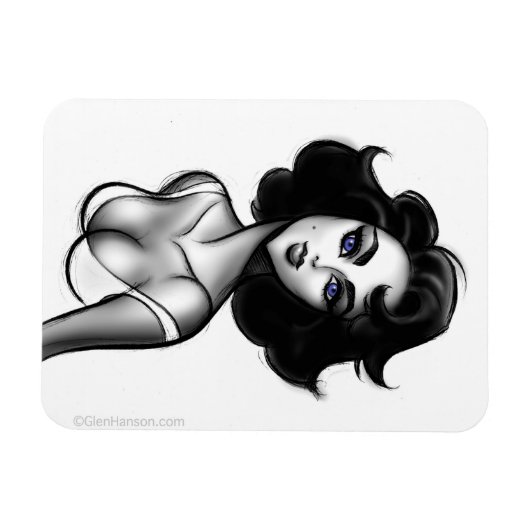 "Screen Goddess" Premium Flexi Magnet van Glen Han Magneet (Horizontaal)