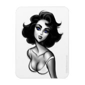 "Screen Goddess" Premium Flexi Magnet van Glen Han Magneet (Verticaal)