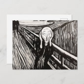 Screening door Edward Munch Briefkaart (Voorkant / Achterkant)
