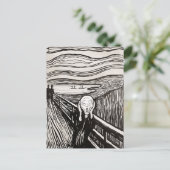 Screening door Edward Munch Briefkaart (Staand voorkant)