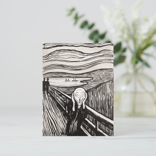 Screening door Edward Munch Briefkaart (Staand voorkant)