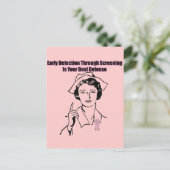 Screening van borstkanker briefkaart (Staand voorkant)