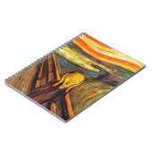 Screening van Munch ~ man met rode oranje hemel Notitieboek (Linkerzijde)