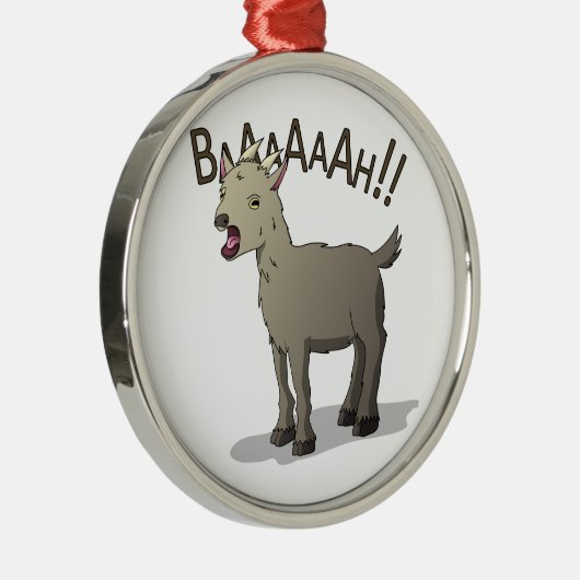 Screeninggoat Doodle Design Metalen Ornament (Rechts)